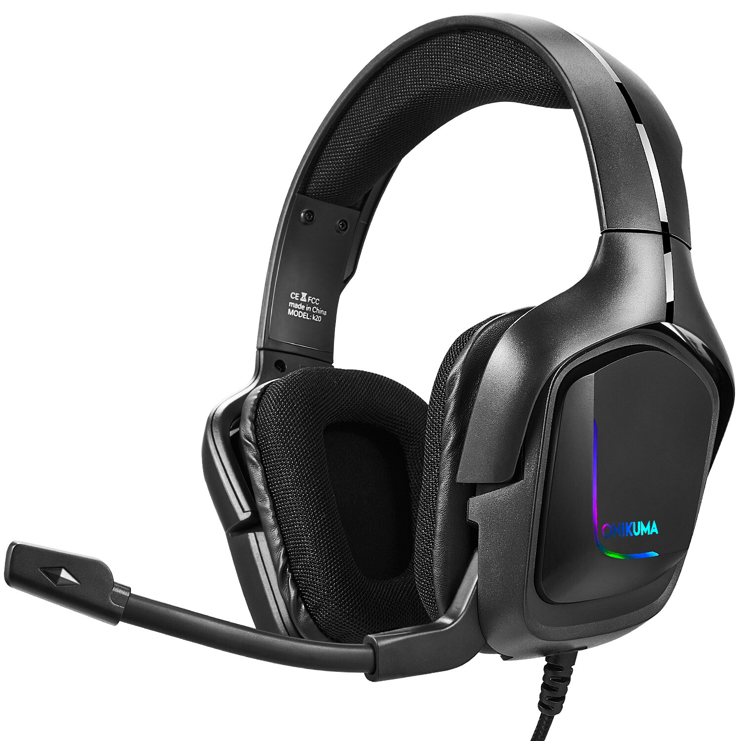 Gaming Headset Headphones with Noise Cancelling Mic Surround Sound Over-Ear RGB