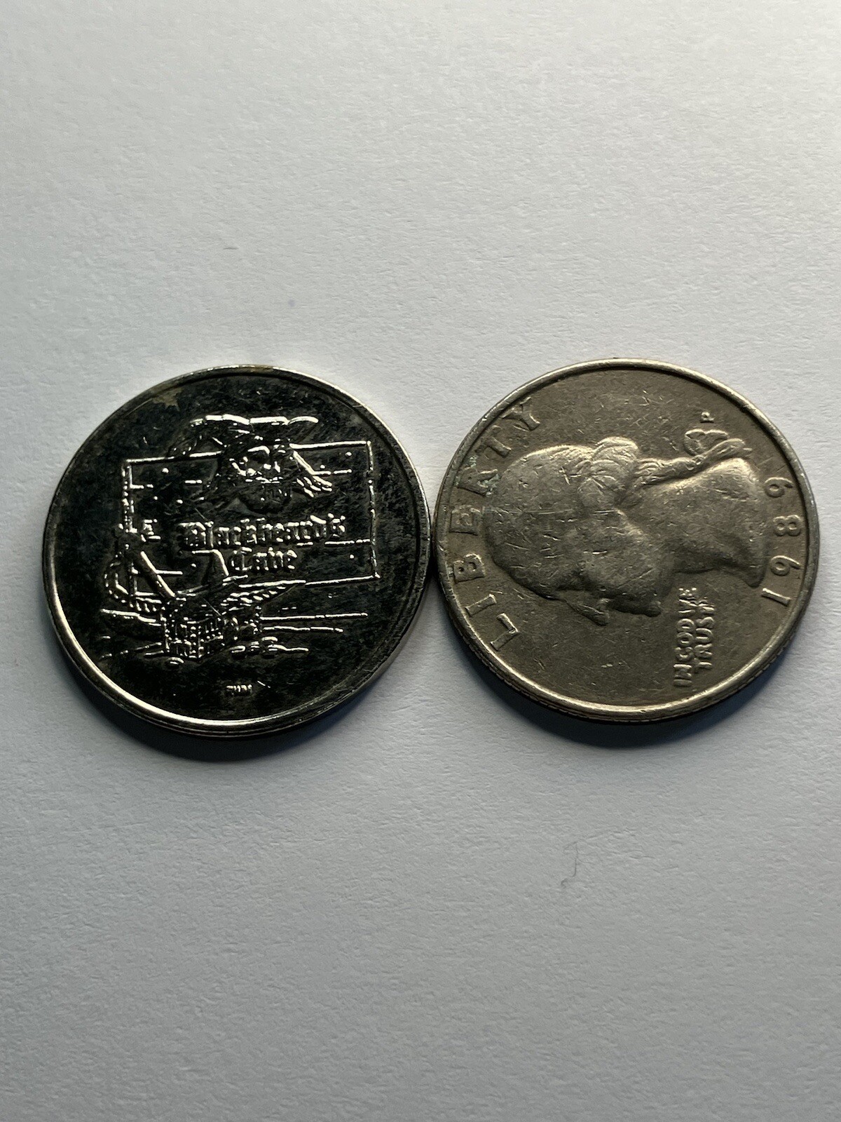 RARE Blackbeard’s Cabe Arcade Token Defunct #te1