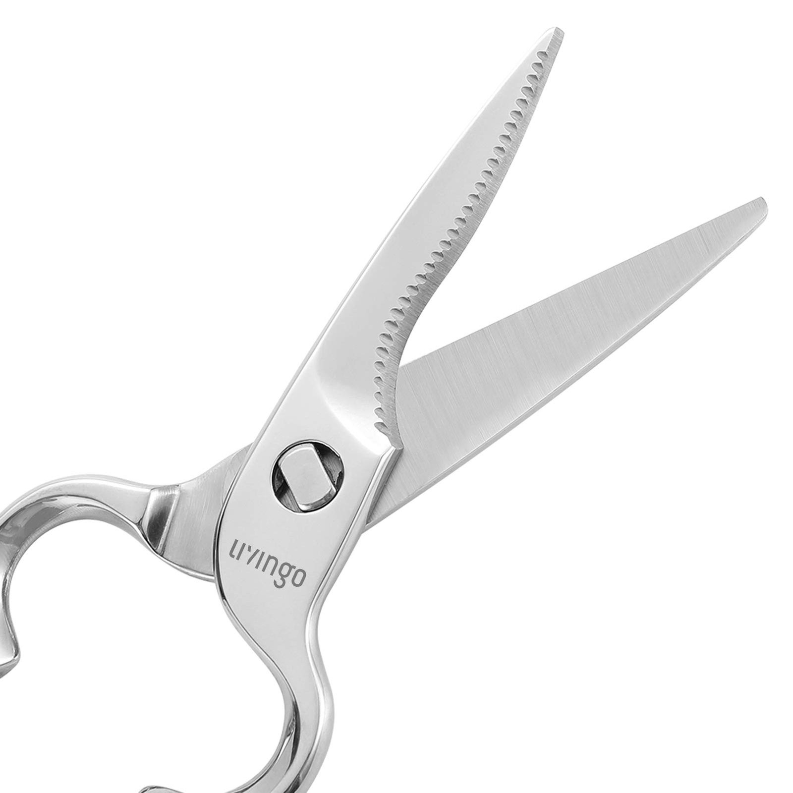 Kitchen Forged Shears Heavy Duty Come Apart Ultra Sharp Multi-function Stainl...