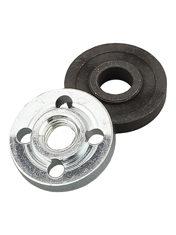 M10 Thread Angle Grinder Metal Pressure Plate Inner Outer Flange Nut Set Tools
