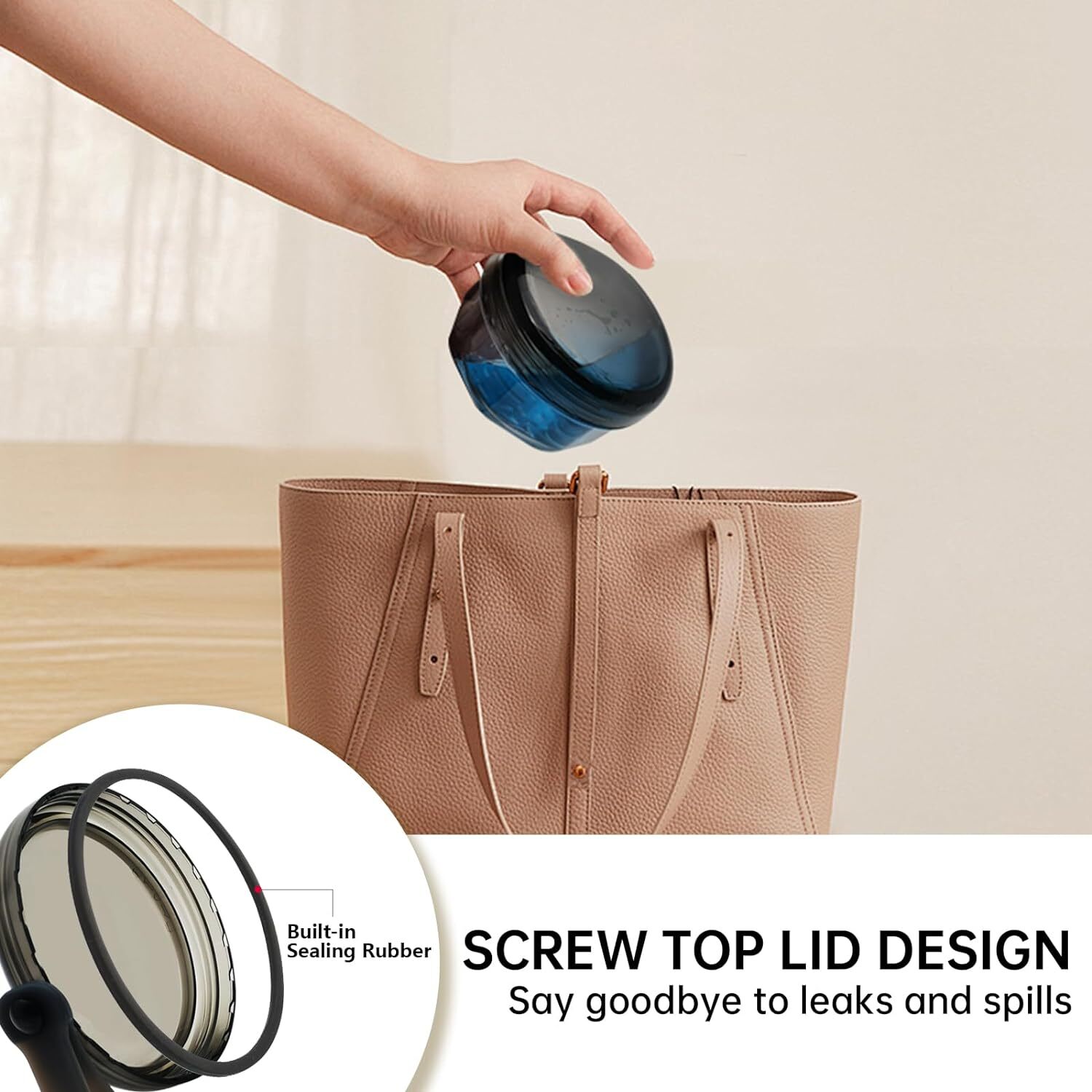 Leak Proof Denture Cups for Soaking, Travel Retainer Cleaning Container Case