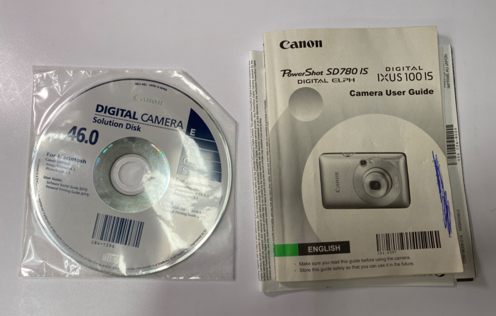 Canon PowerShot Digital ELPH SD780 IS 12.1 MP Compact Camera Bundle *WORKING