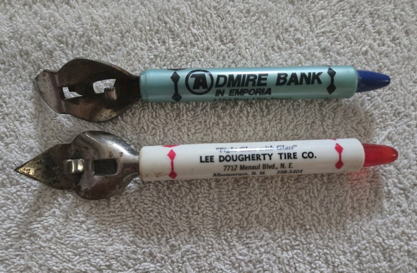 Lot of 3 Vintage Advertising Bottle Openers KS And NM & Sissors