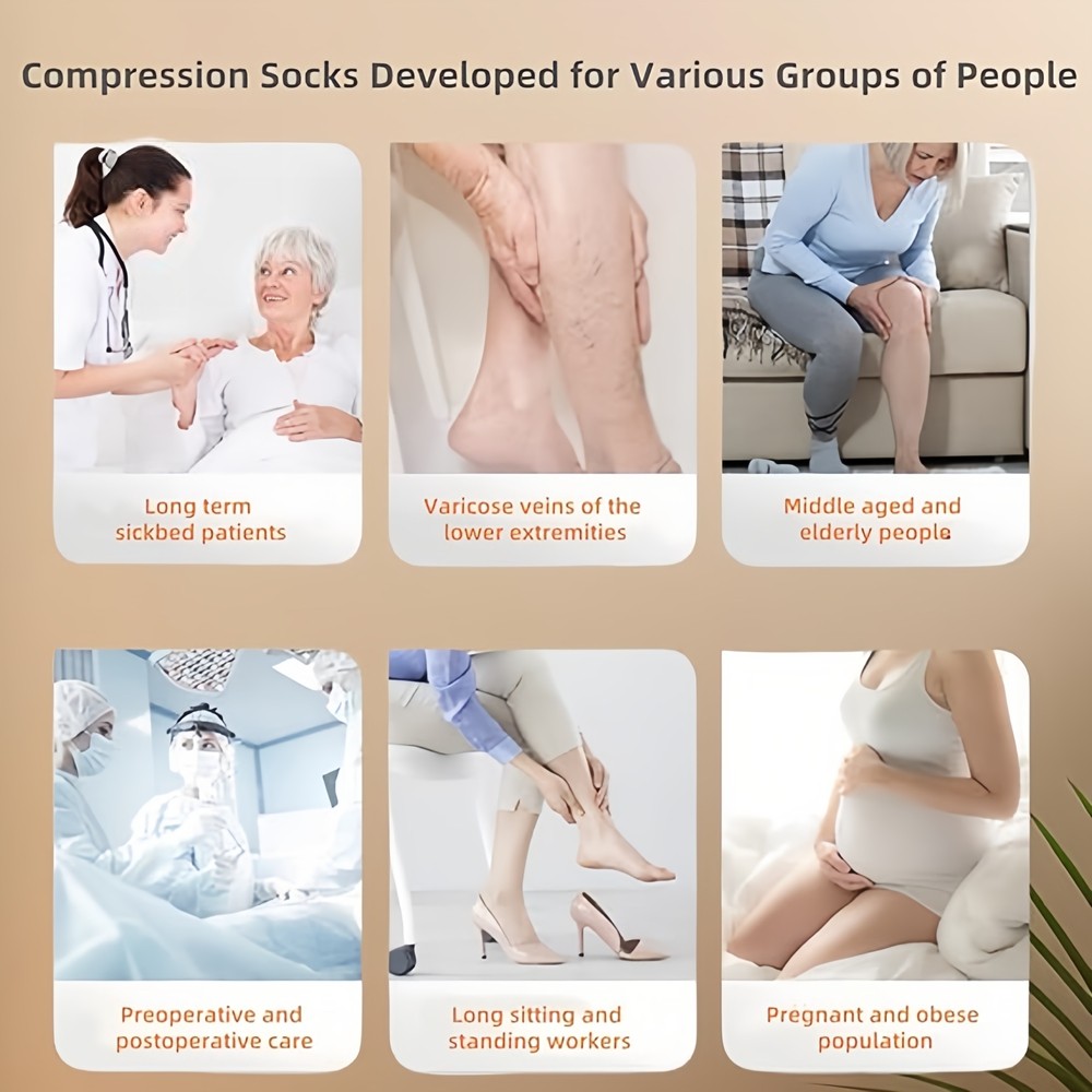 1x Full Leg Support Varicose Veins Thigh Long Compression Socks Stocking