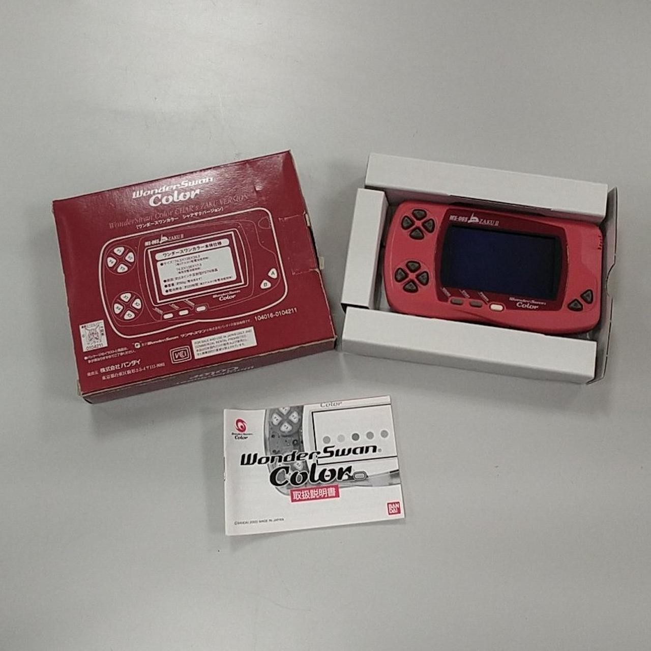 [Rare] BANDAI WonderSwan Color Zaku II Limited Edition WSC-001 A3056 USED W/Box