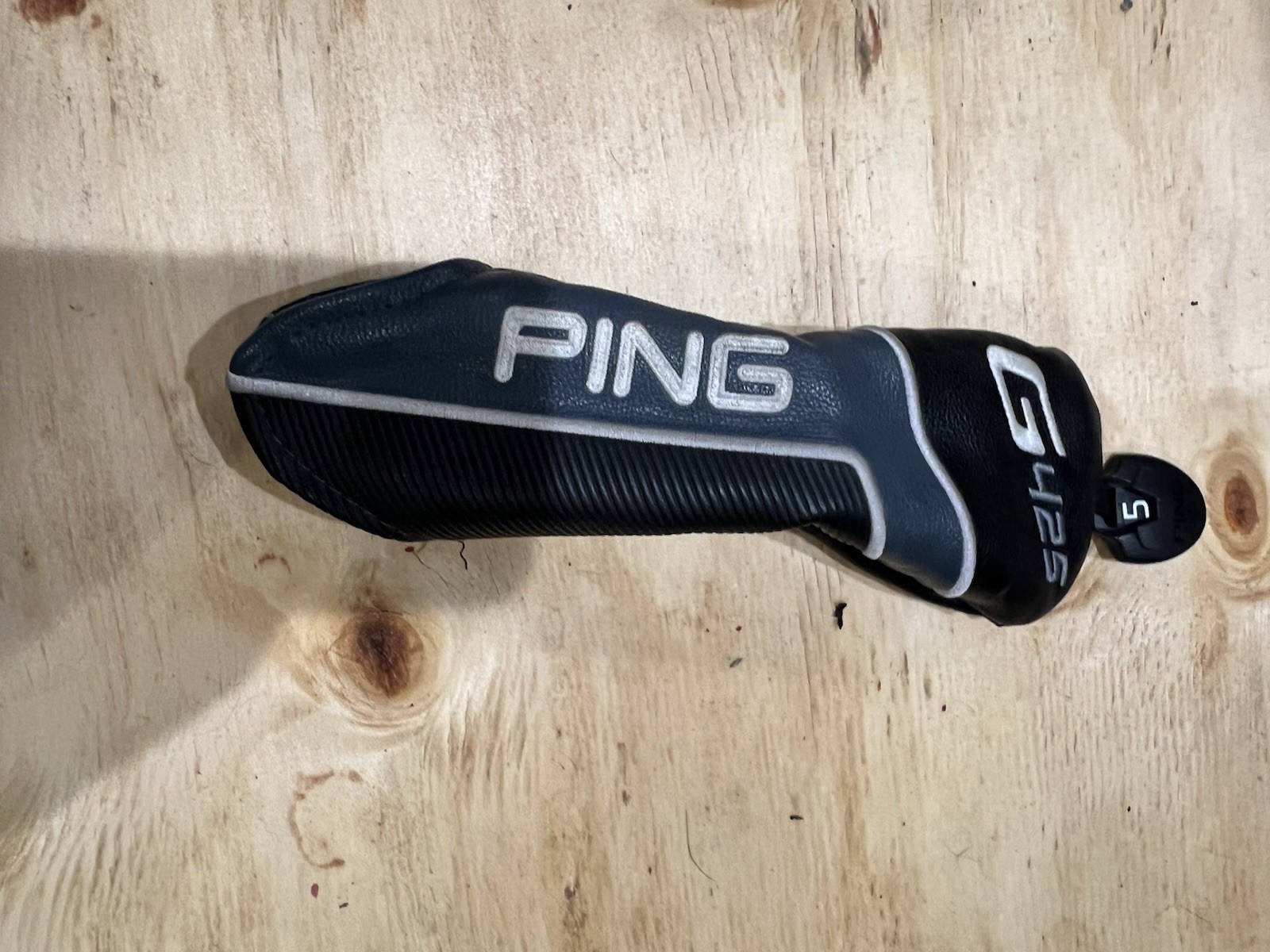 PING G425 Golf Wood Head Cover Headcover - Black/Gray/White - 1pc