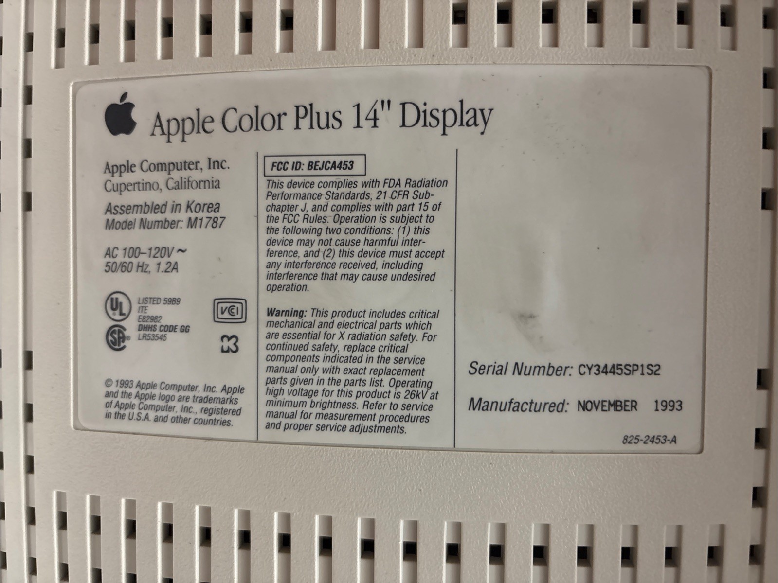 1995 Apple Macintosh Performa 6200CD PowerPC In Box WORKS