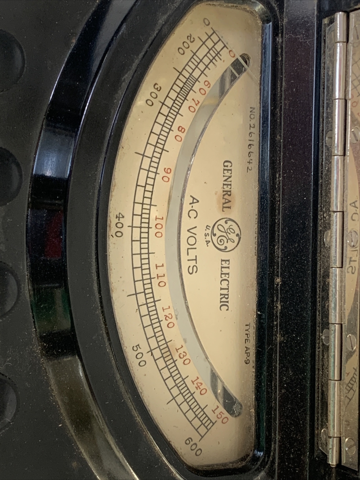 General Electric GE Analog AC Voltmeter AP-9 Model 8AP9VBM7