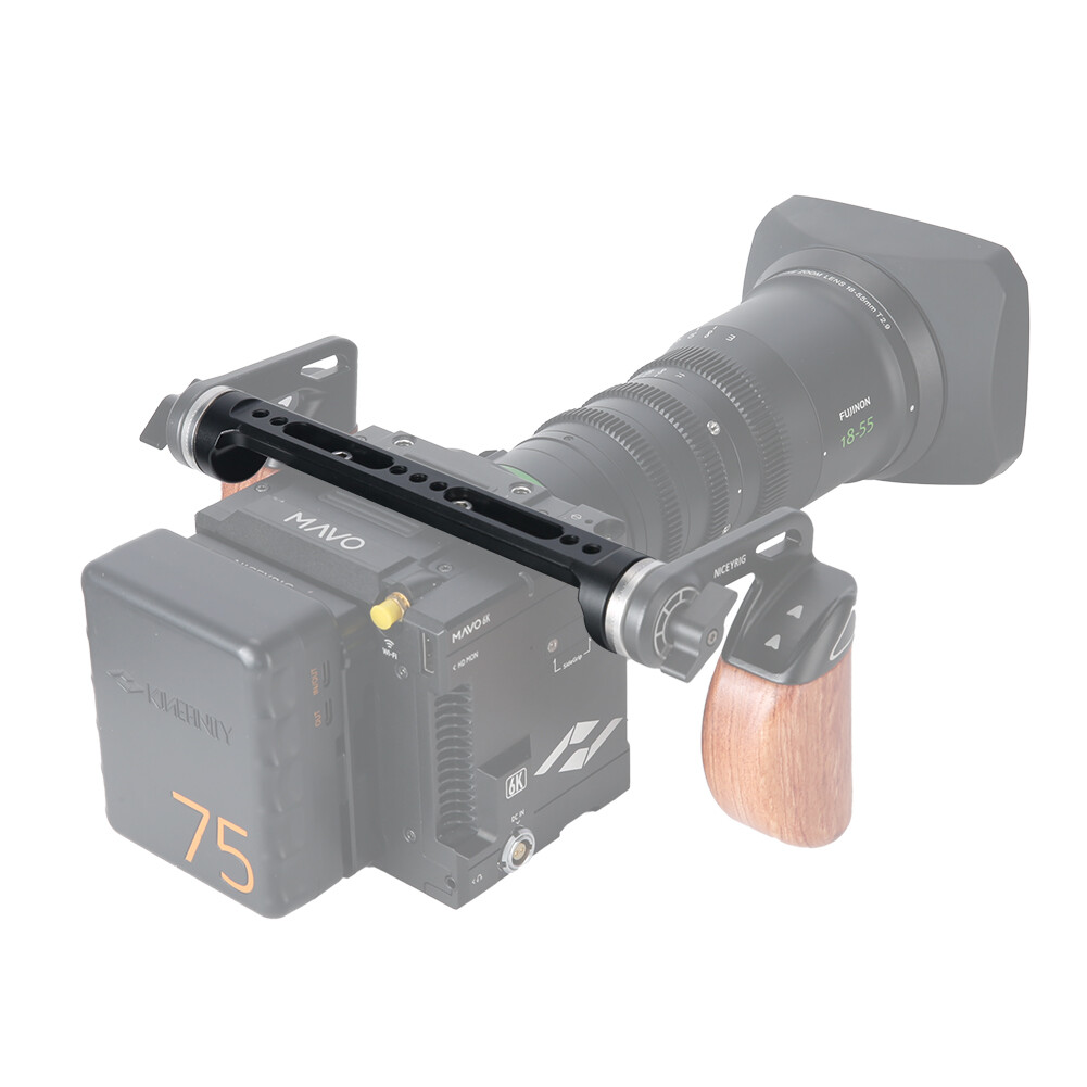 Niceyrig Nato Rail with Dual Arri Rosette Mounts for Arri Rosette Handles