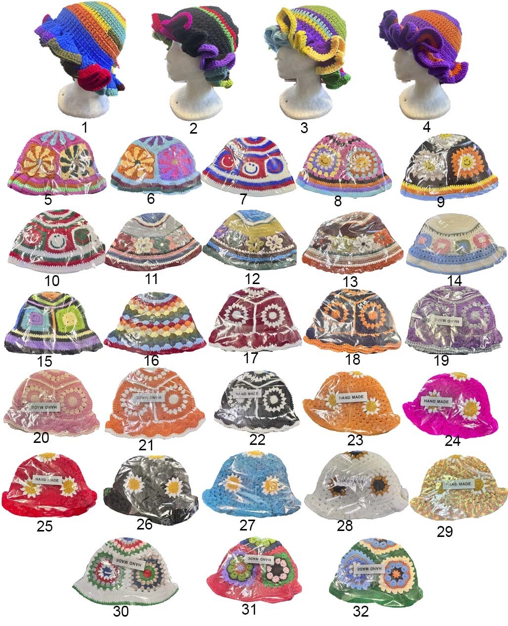 Fashion Crochet Beanie Bucket Winter