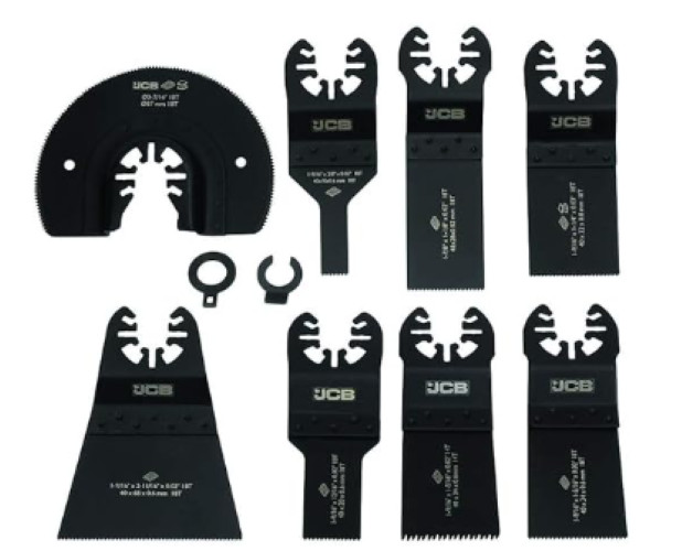 JCB - 8 Piece Oscillating Multi-Tool Blade Set JCB-PTA-MT8-NA