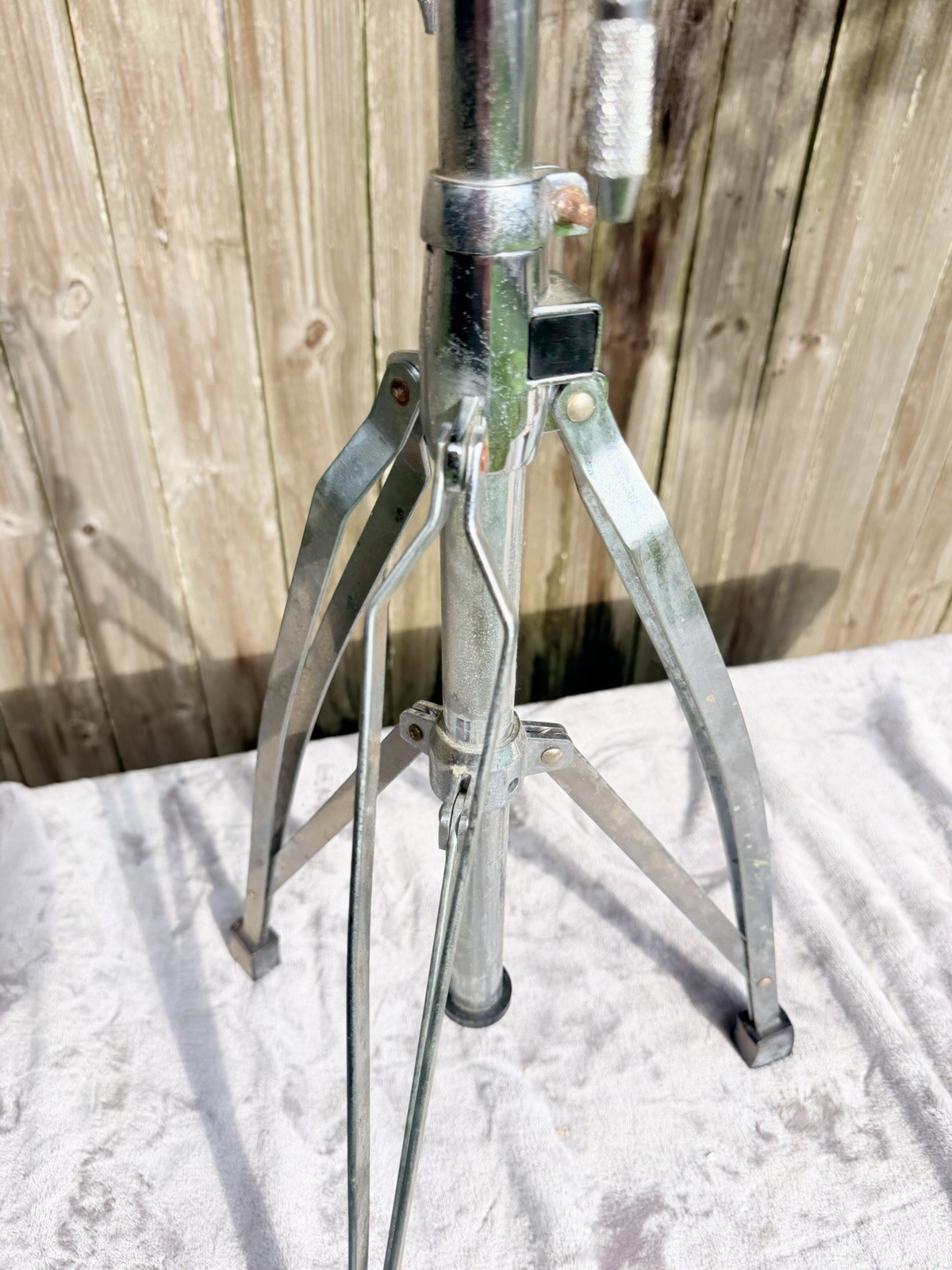 Chrome Double Conga Bongo Tom Tom Stand