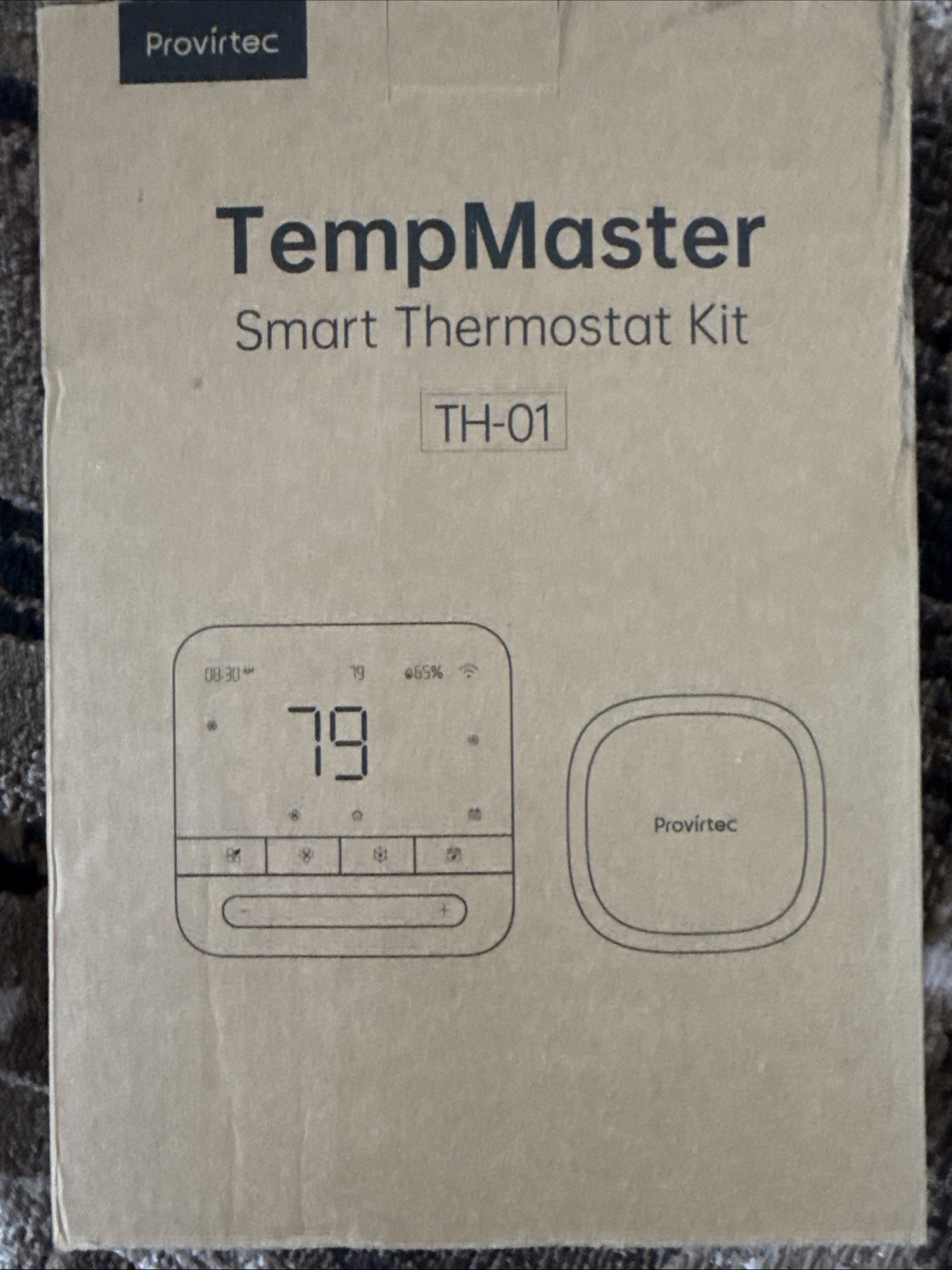 Provirtec TempMaster TH-01 Smart Thermostat Open Box Works Includes Mount Sealed