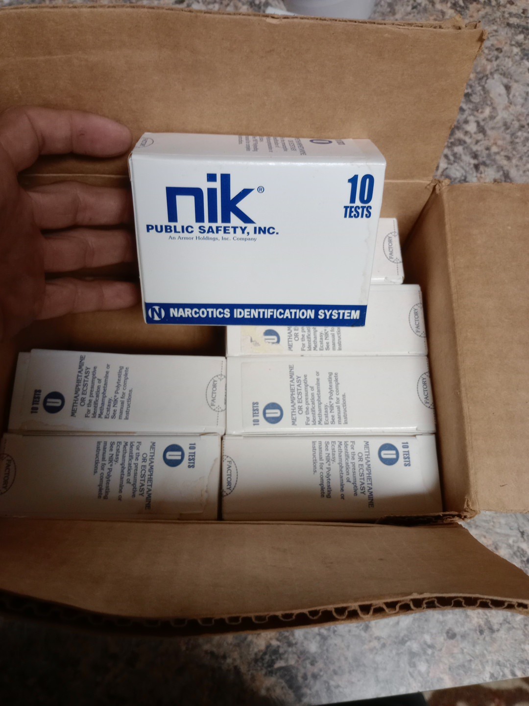 Nik Test Methamphetamine, 10 Count, Box 6087