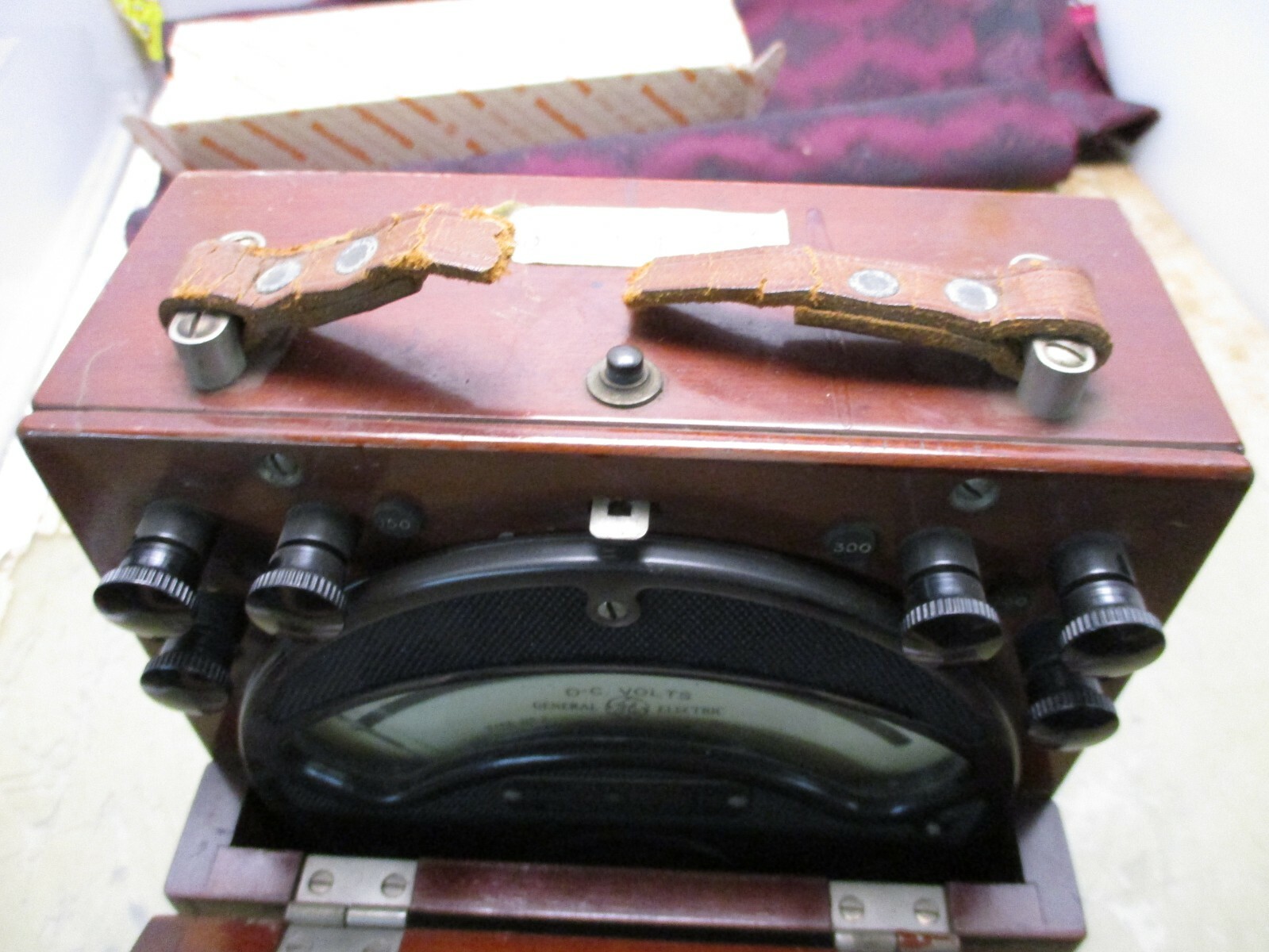 vintage 1932 general electric voltmeter dp-2 [3*D-23]