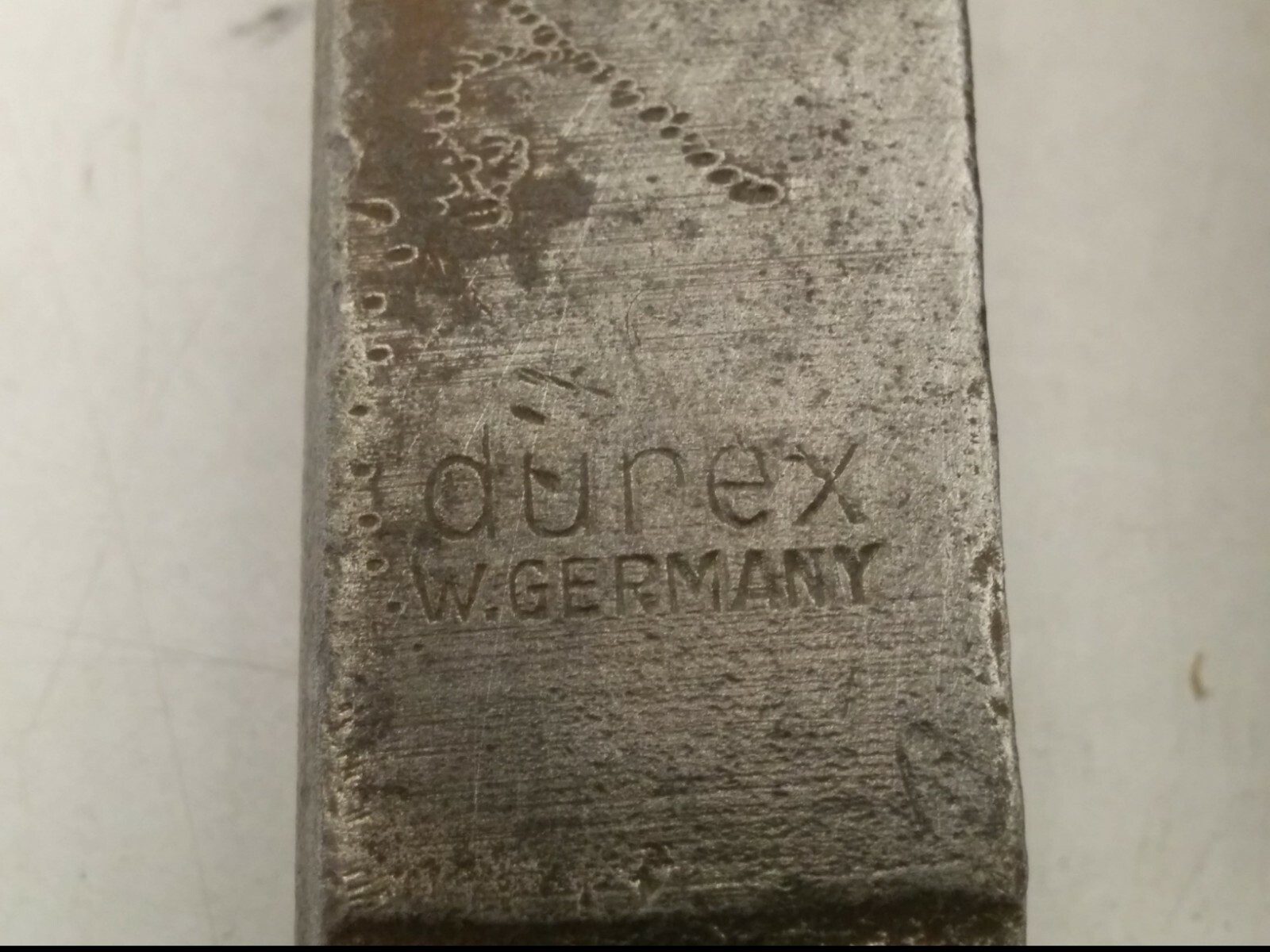 VINTAGE DUREX WEST GERMANY #10 ADJUSTABLE PIPE WRENCH, 9" LONG
