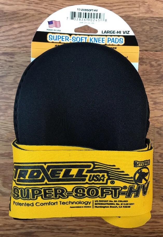 Troxell Yellow SuperSoft Large Flooring Kneepads