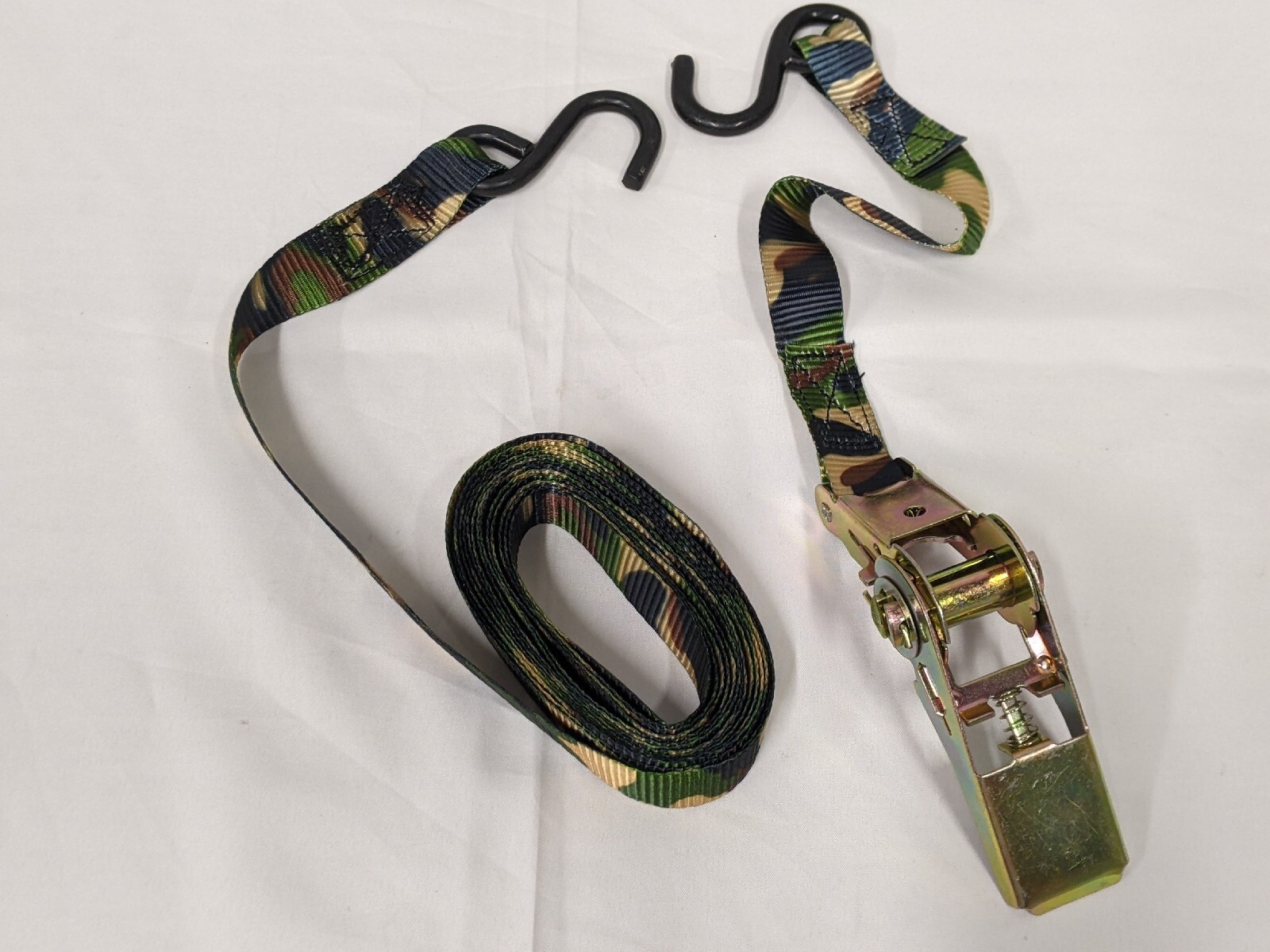Army Military Camo Ratchet Camping Cargo Utility Survival Strap Roof Rack