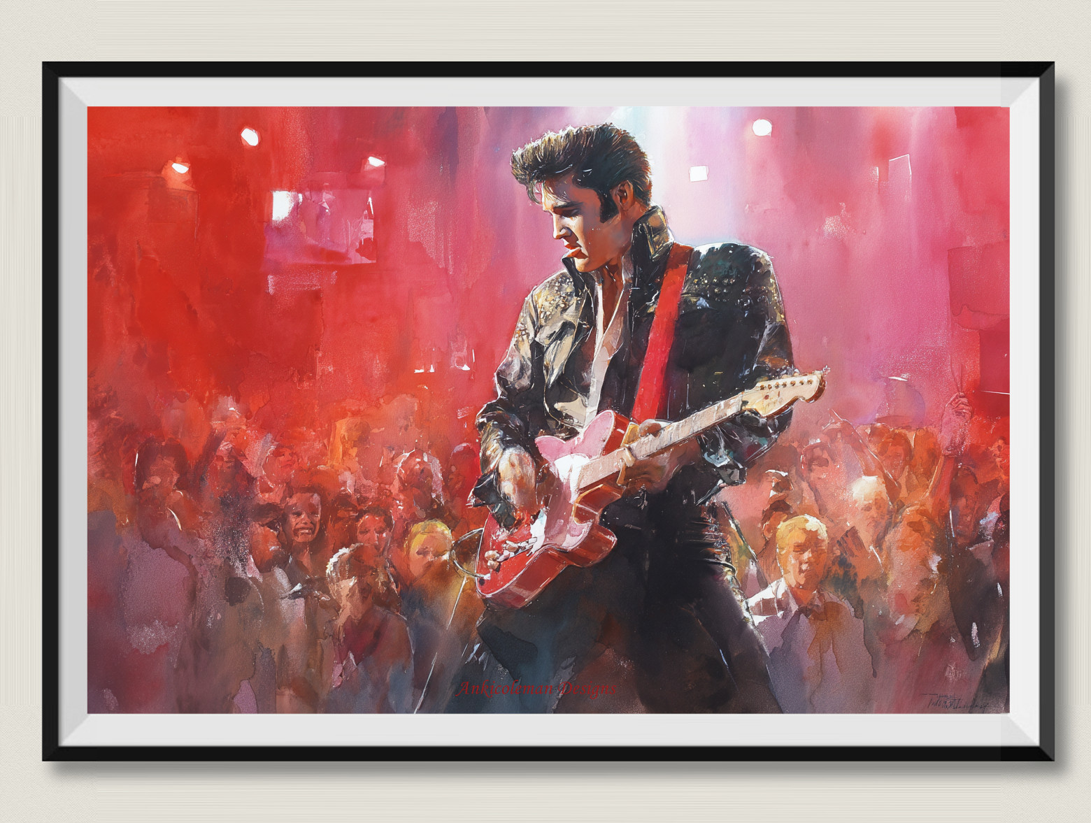 Rock and Roll Musician - DIY Chart Counted Cross Stitch Patterns Needleworks DMC
