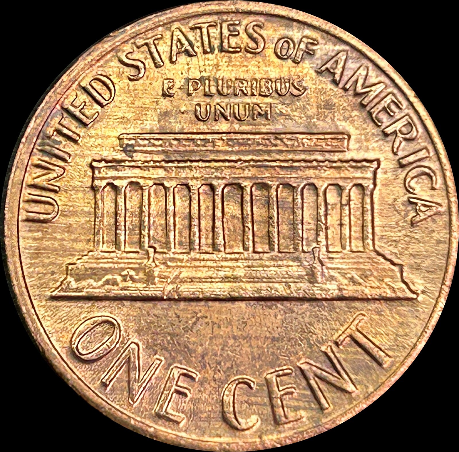 1970 Lincoln Cent Penny W/ Interesting Machine Doubling