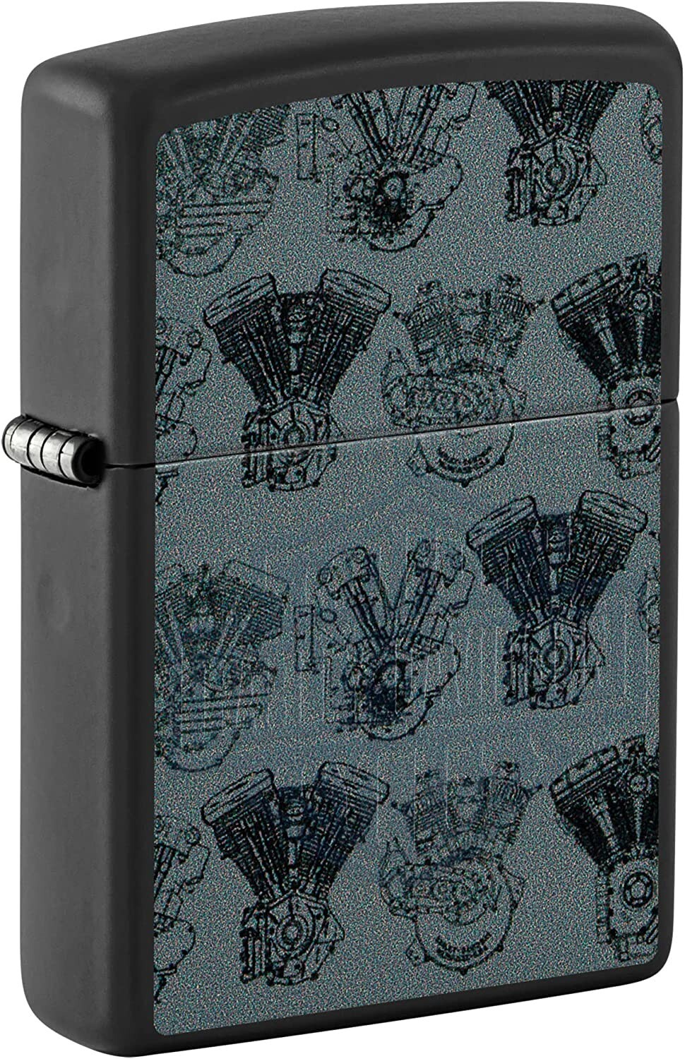 Zippo Harley-Davidson Black Light Logo Black Matte 48600
