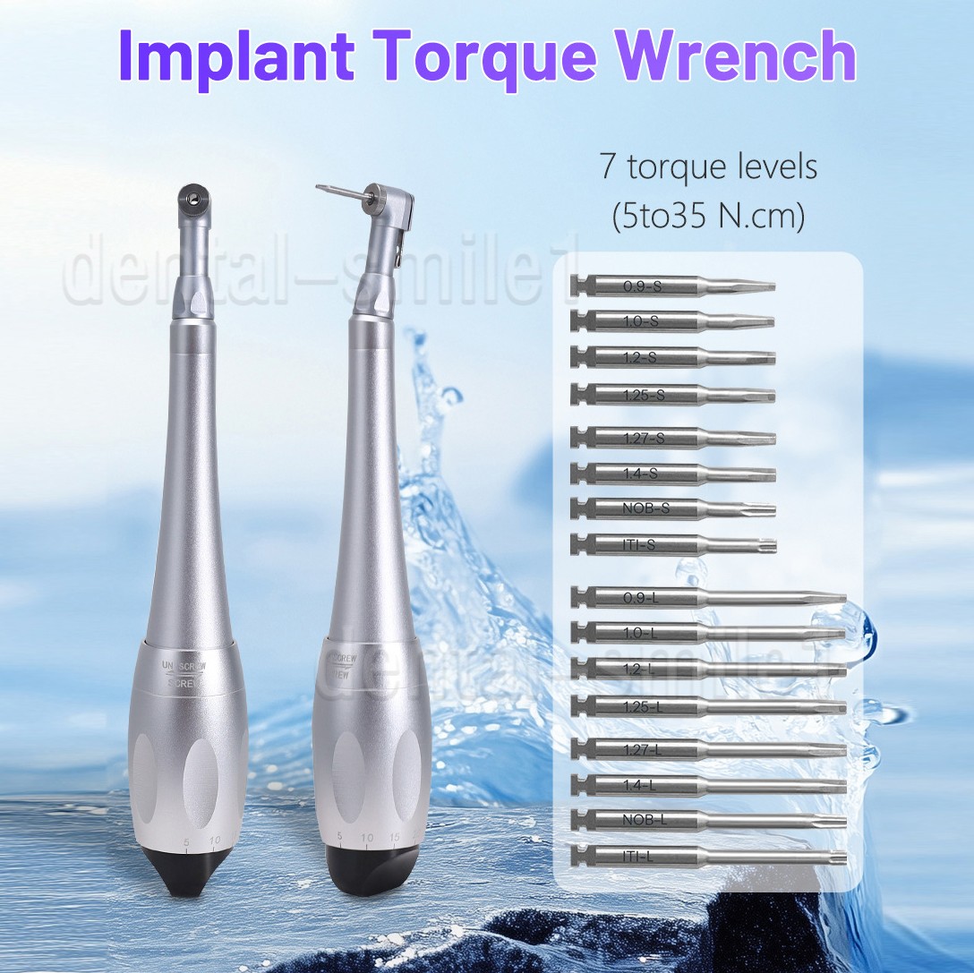 1*Dental Torque Wrench Handpiece Universal 16 Driver for multiple implant system