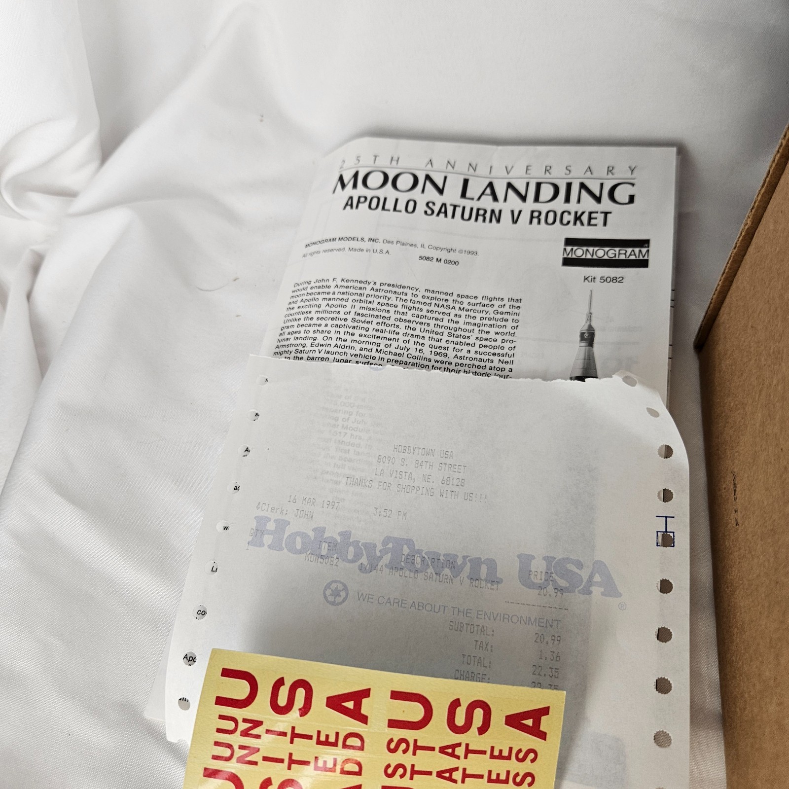 Monogram Apollo Saturn V Rocket 1/144 Scale Plastic Model Kit