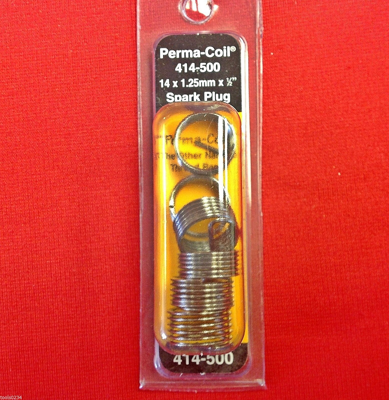 M14 x 1.25 x 1/2" Spark Plug Repair Inserts Heli Perma Coil 414-500 Pack of 6