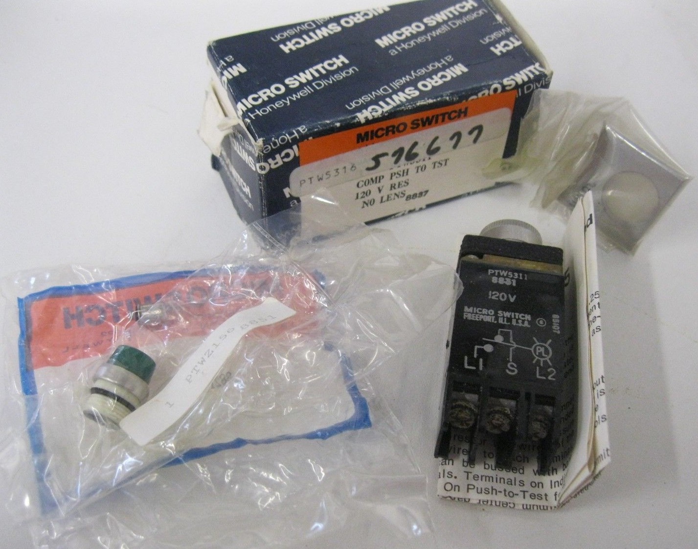 Microswitch Honeywell PTW5311 Switch 120v 50/60Hz NOS USA!!