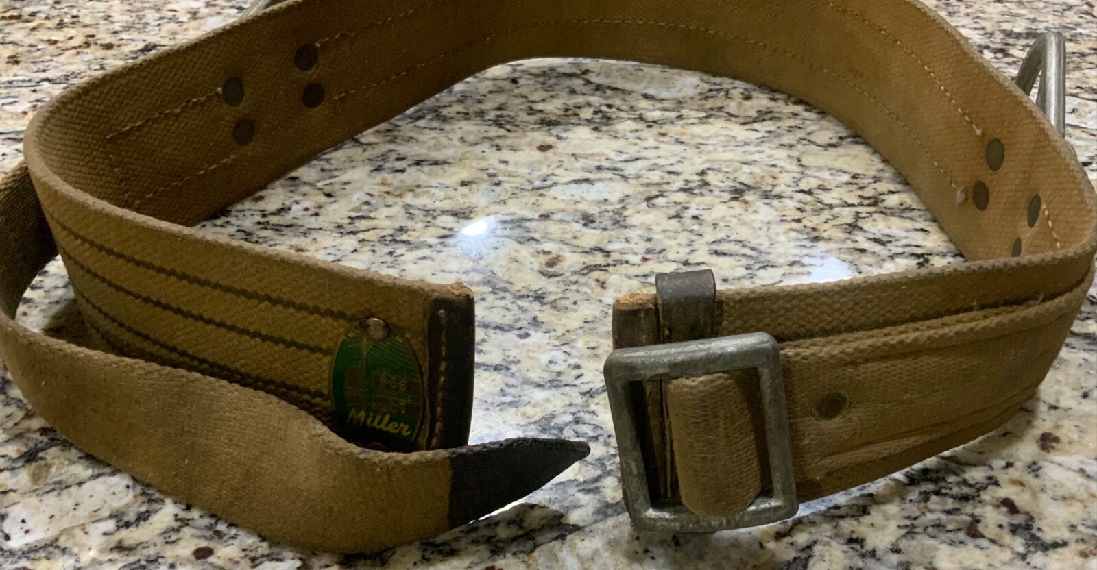 Miller Linemans Climbing Safety Heavy Duty 45” Belt Vintage Franklin, PA