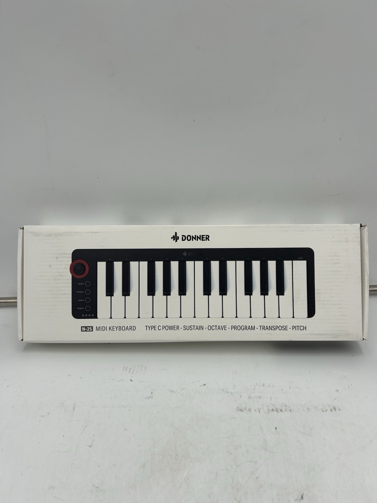 Donner N-25 Mini Midi Keyboard 25 Keys, USB-C, Octave Sustain Pitch