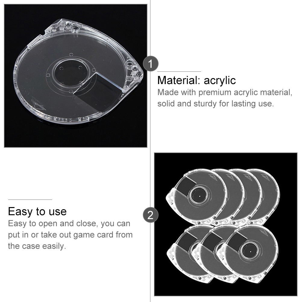 10PCS Game Disc Case Compatible for UMD Game Protective Shell Gaming Accessory