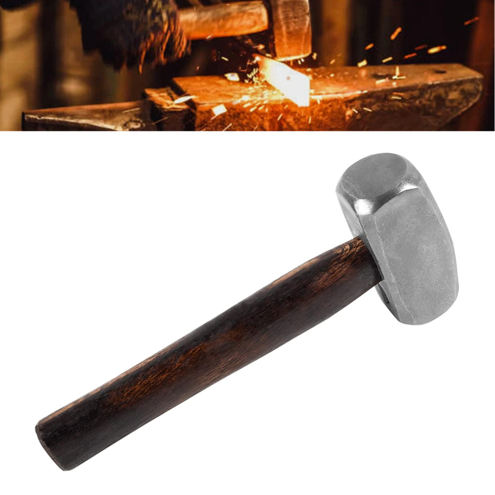 3lb Blacksmith Hammer Bladesmith Forge Engineer Drilling Stubby Hammer