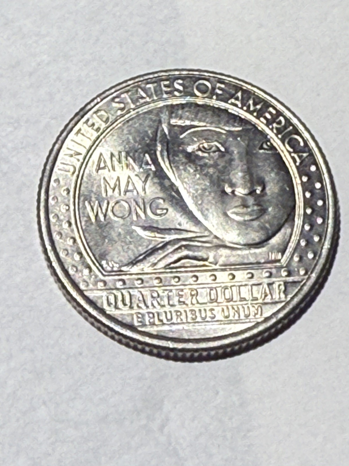 2022 P Anna May Wong Quarter with multiple die chip errors