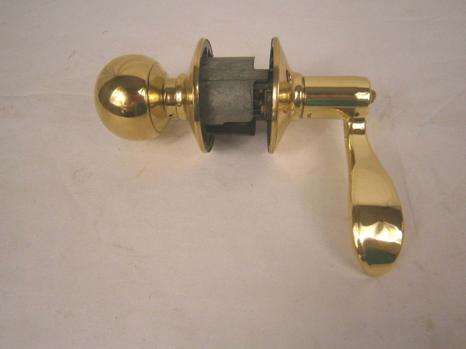 Entrance Right Hand Lock Set F51-ORB-505-ACC-605 Polished Brass 1154HW