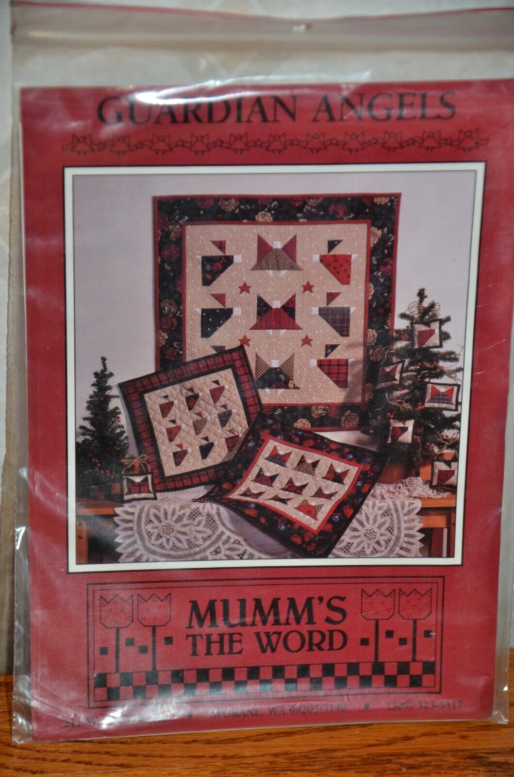 Guardian Angels vintage uncut 1992 quilt pattern, Mumm's the Word
