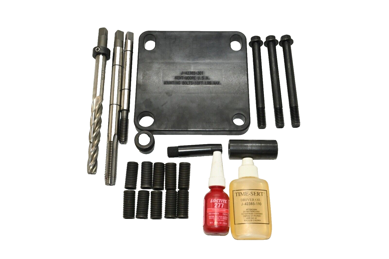 Time Sert M11x2.0 Thread Repair Tool Set Drill Tap Driver Extra Deep w/inserts