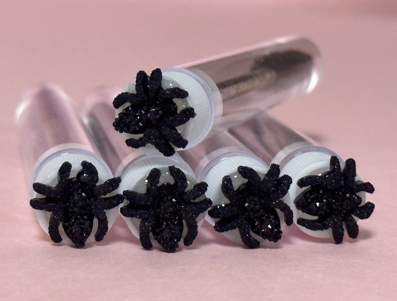10 ct.  Mascara brushes, eyelash brushes, mascara wands with tube, lash spoolies