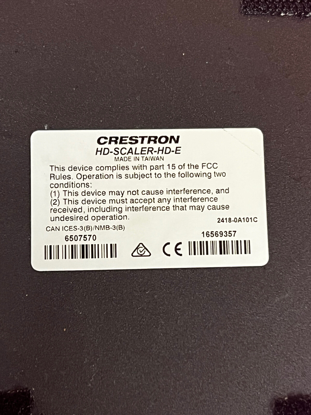 Crestron 6507570 HD-SCALER-HD-E Video Scaler (HDMI In/Out)