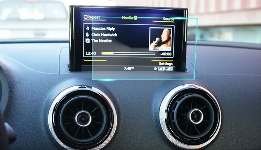 Crystal Clear Screen Protector for 2015 Audi A3 Vehicle Navigation
