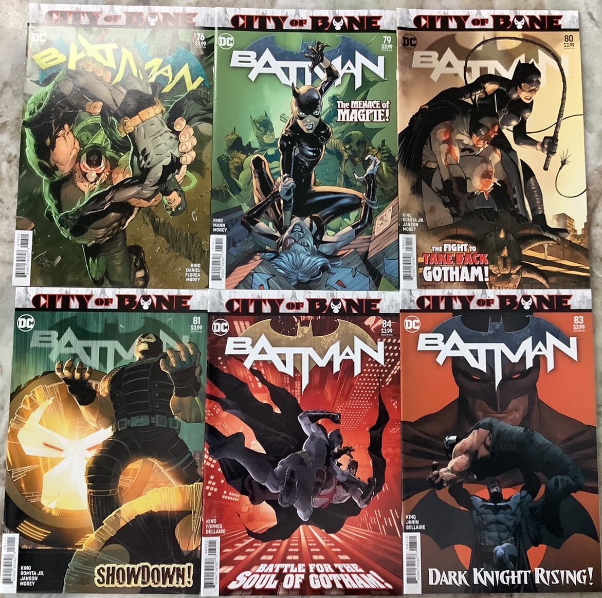 Batman: City of Bane 76,79,80,81,83,84 DC 2019/2020 Comic Books