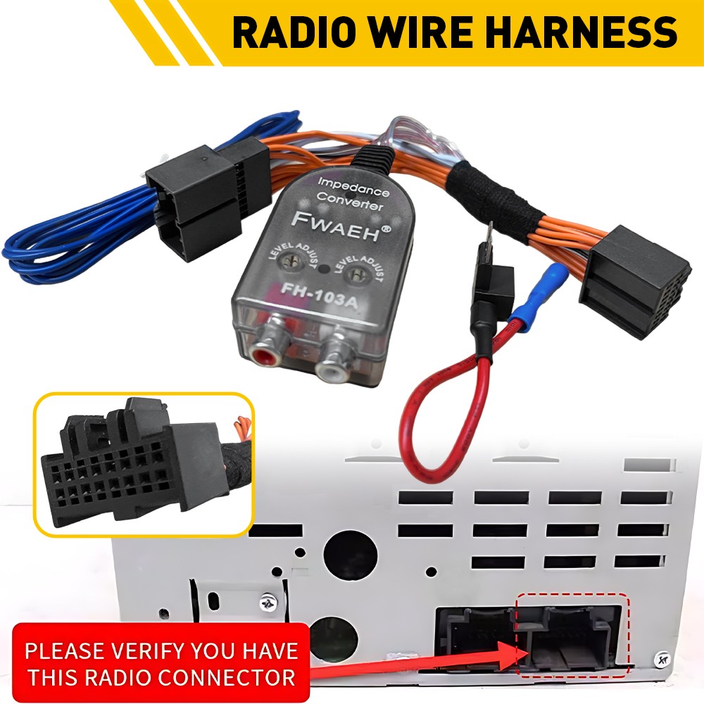 Radio Amp Amplifier Plug Play Wire Harness For Chevy GMC Cadillac Buick Hummer