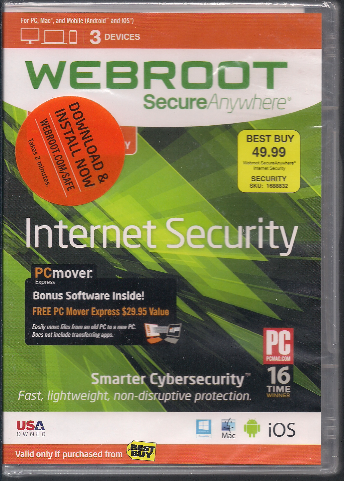 Webroot SecureAnywhere Internet Security - Full Version for Windows & Mac...