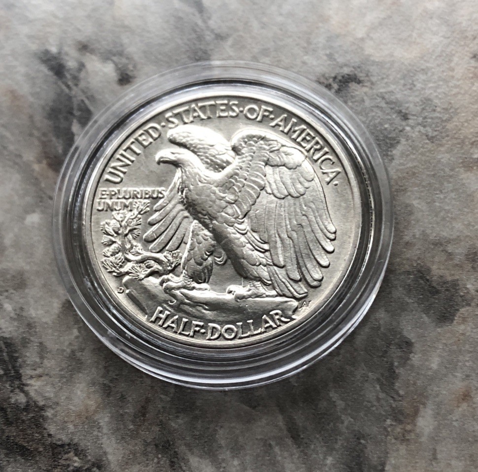 1941-D WALKING LIBERTY SILVER HALF DOLLAR UNCIRCULATED