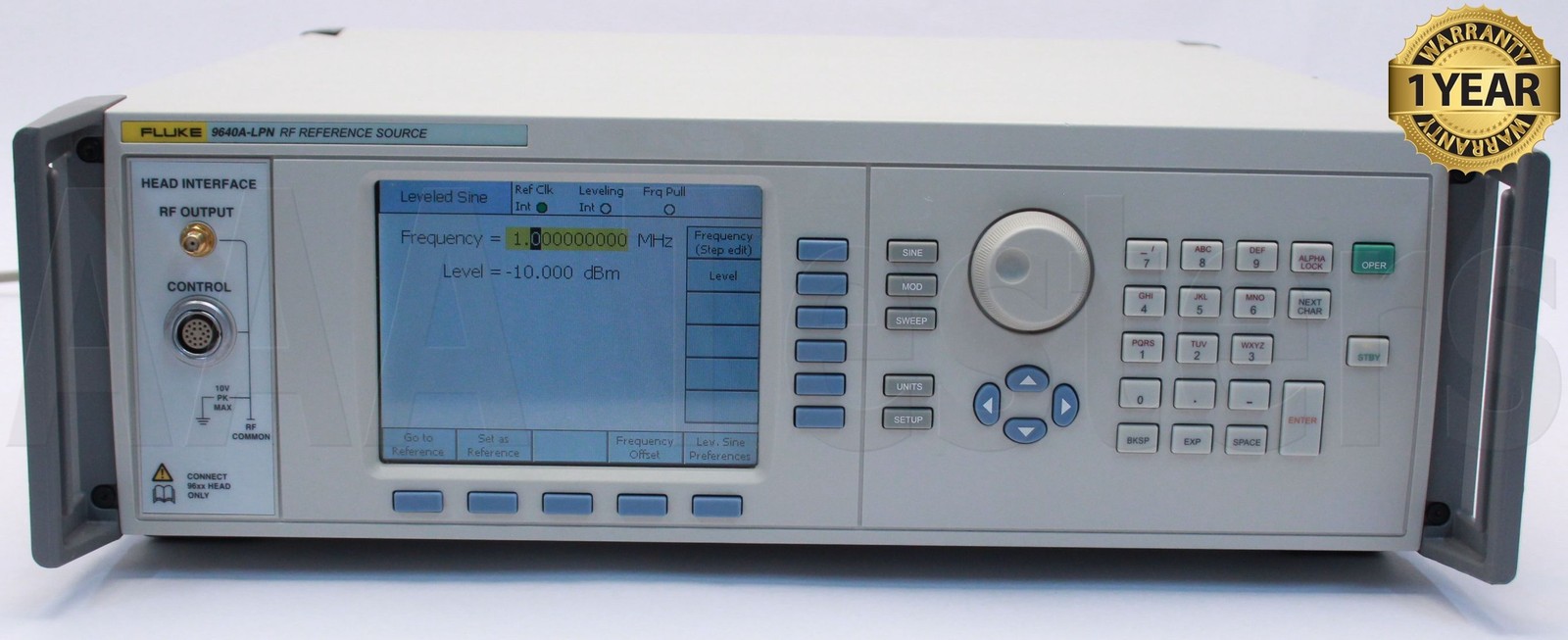 Fluke 9640A-LPN 10Hz-4GHz RF Reference Source Calibrator 9640