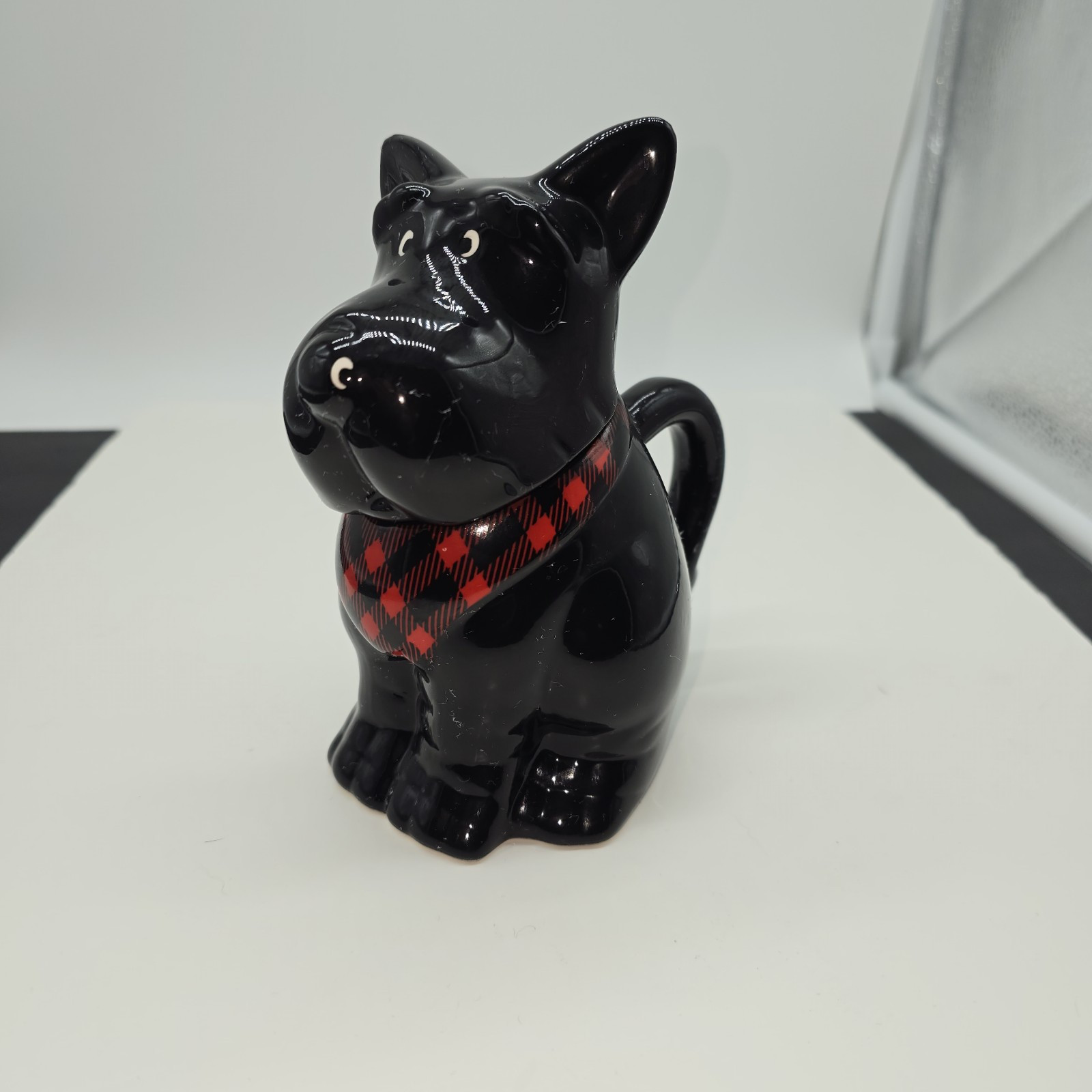 Black Scottie Dog Ceramic Mug w/Removable Head 5.75" MSRF Design Studios