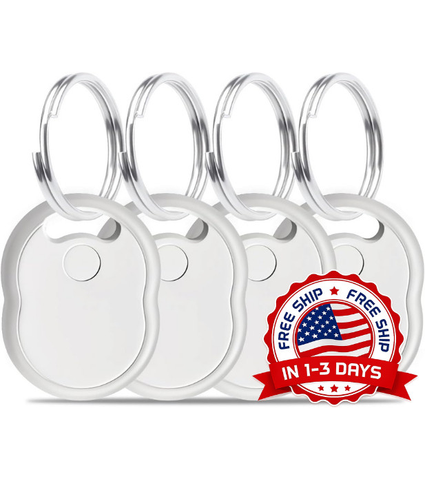 Air Tracker Tags-4 Pack [Apple MFi Certified] - Smart Bluetooth Tracker Tags