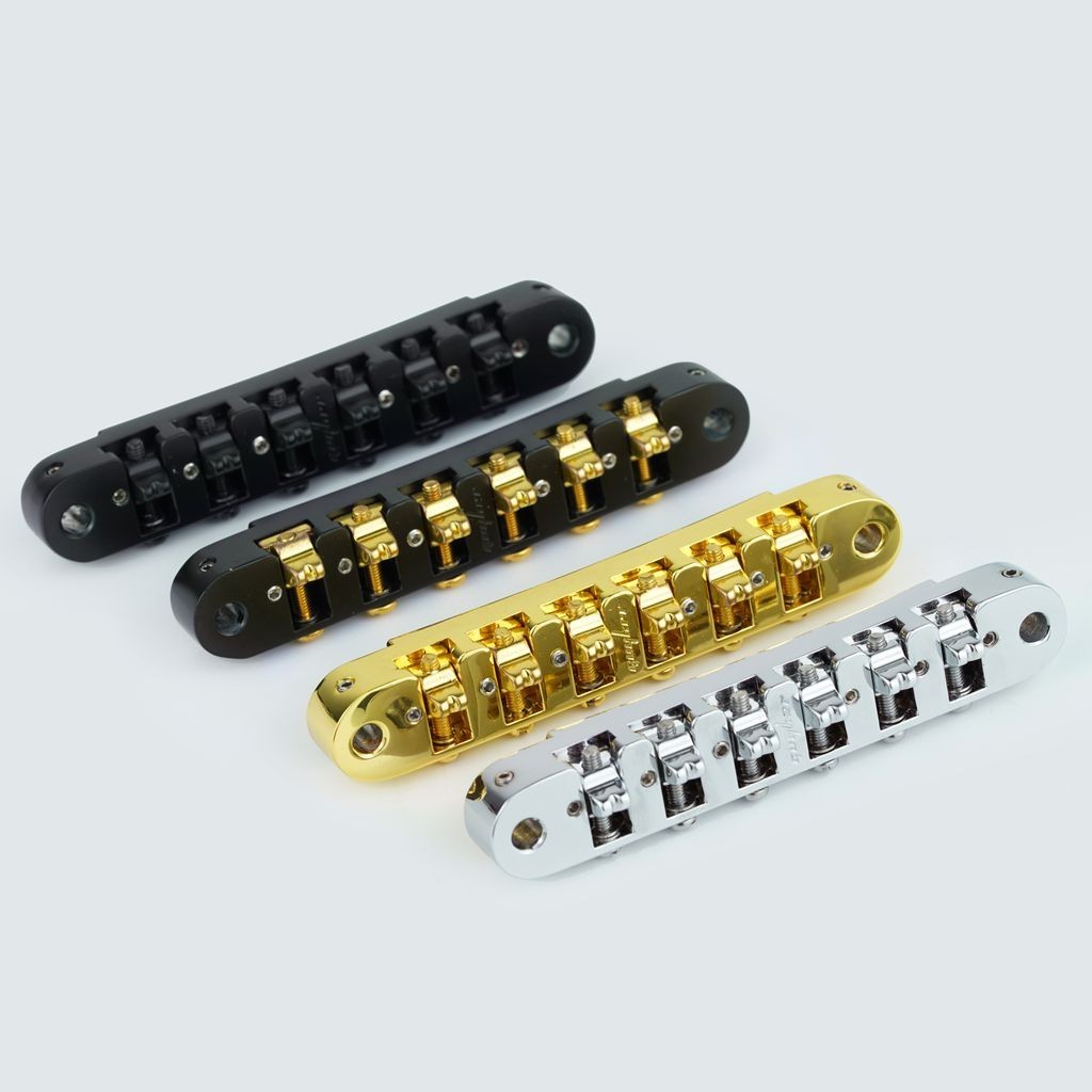Guyker GM010 Adjustable Locking Roller Bridge Zinc Alloy for Electric Guitars