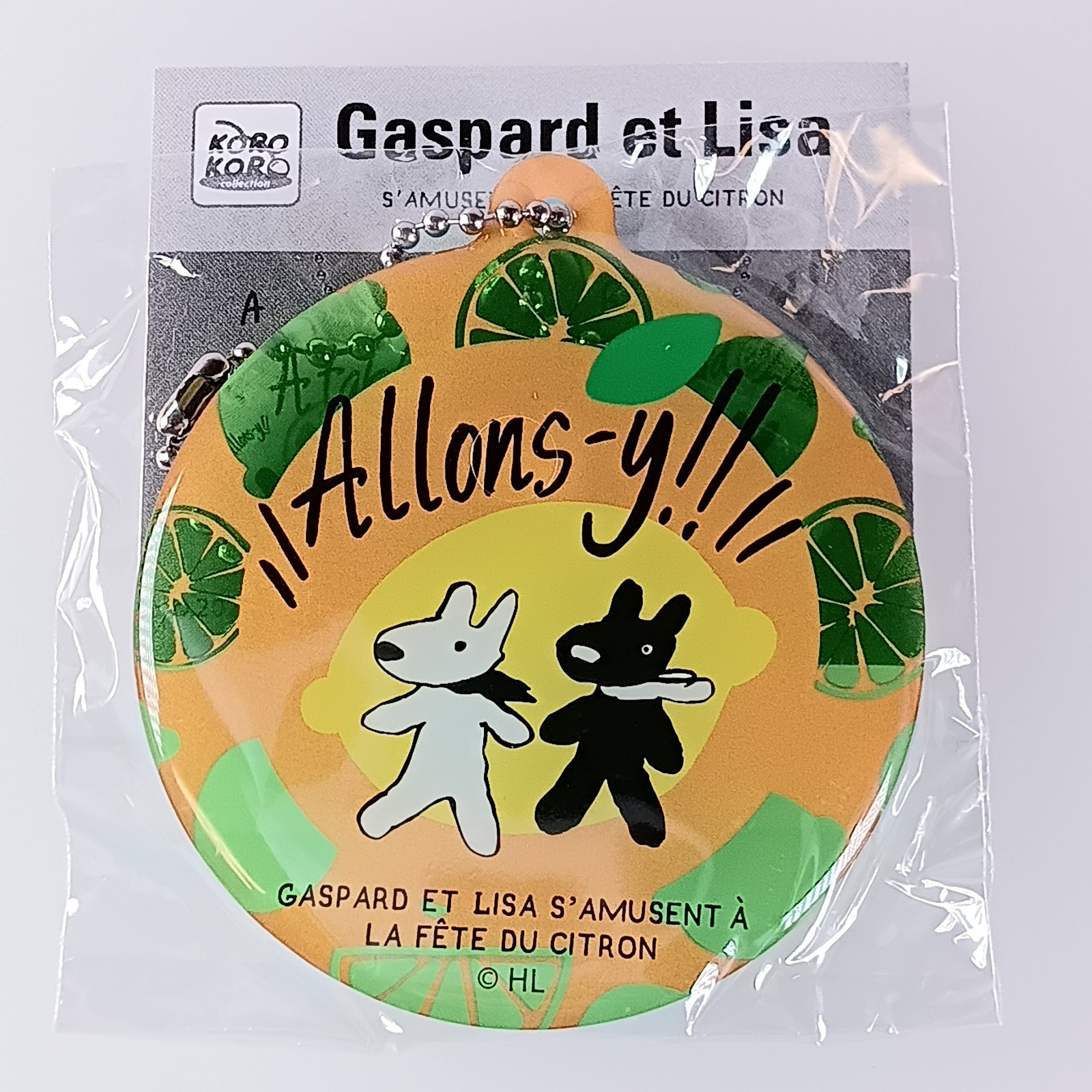 Gaspard and Lisa Pukkuri Clear Keychain From Japan