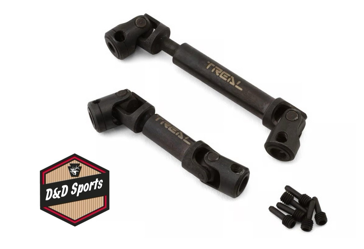 Treal X003LAVSN5 - Heavy Duty Steel Center Slider Driveshaft Set TRX-4M